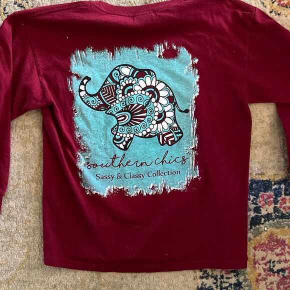 Southern Chics “Sassy & Classy Collection” Long Sleeve Tee – Size Girls Large - Picture 4 of 4